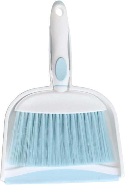 Mini Broom and Dustpan Set-Mini Whisk Set for Desk, Housekeeping, Office, Kitchen, Pet Nest, etc.,Daily Cleaning Necessity Plastic Mini Dustpan Set (Light Green)
