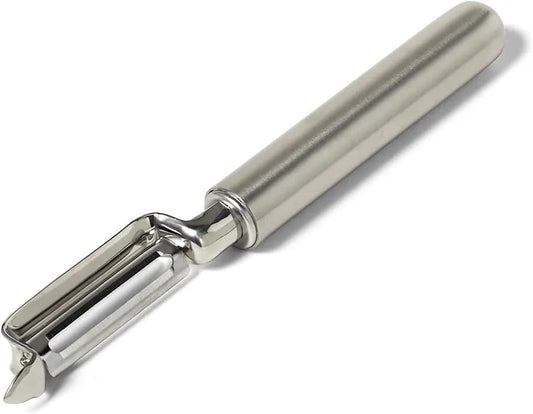 Stainless Steel Straight Swivel Peeler, Silver