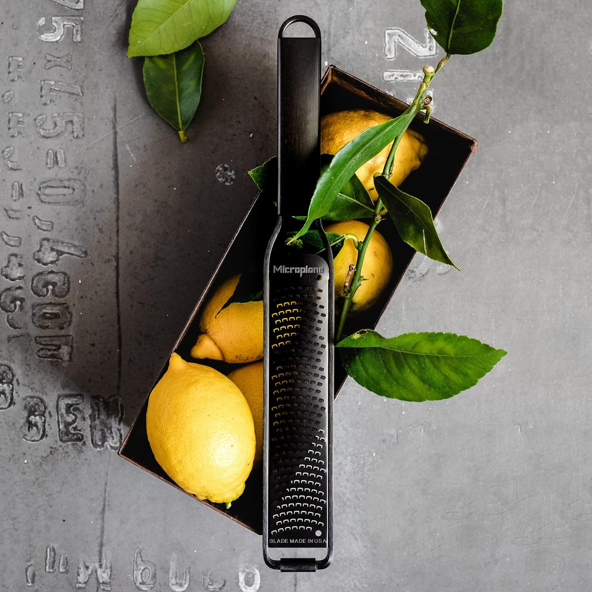 Kitchen Zester Grater with a Stainless-Steel Blade - Made in USA, for citrus, parmesan, ginger, chocolate & nutmeg from the Black Sheep Series