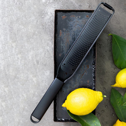Kitchen Zester Grater with a Stainless-Steel Blade - Made in USA, for citrus, parmesan, ginger, chocolate & nutmeg from the Black Sheep Series