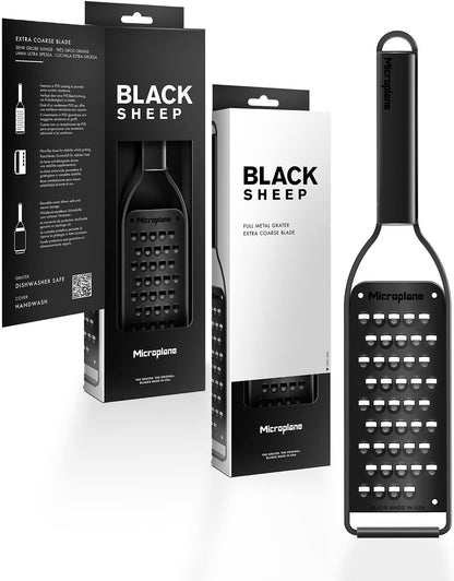 Kitchen Zester Grater with a Stainless-Steel Blade - Made in USA, for citrus, parmesan, ginger, chocolate & nutmeg from the Black Sheep Series