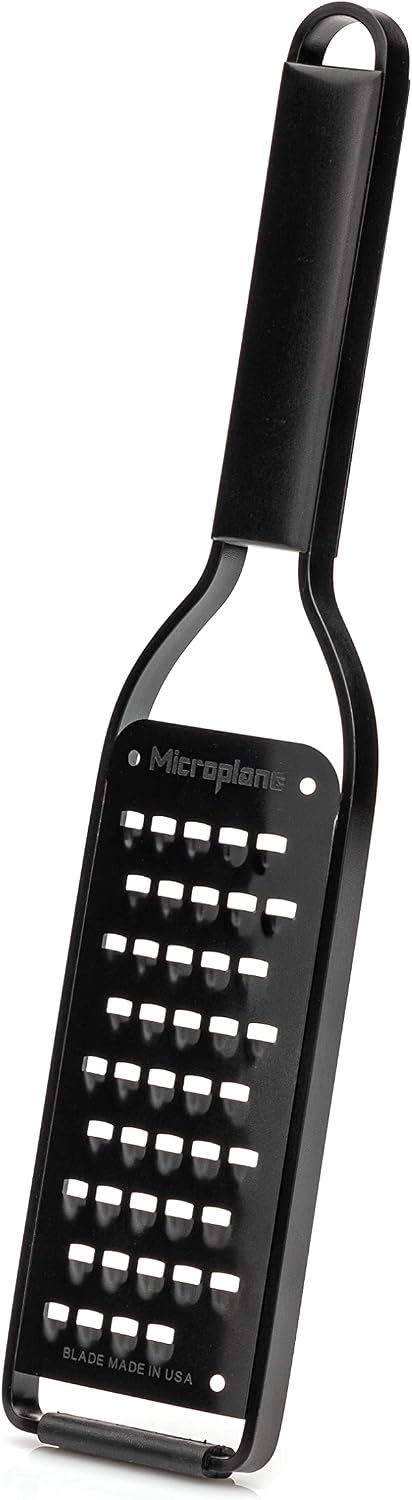 Kitchen Zester Grater with a Stainless-Steel Blade - Made in USA, for citrus, parmesan, ginger, chocolate & nutmeg from the Black Sheep Series