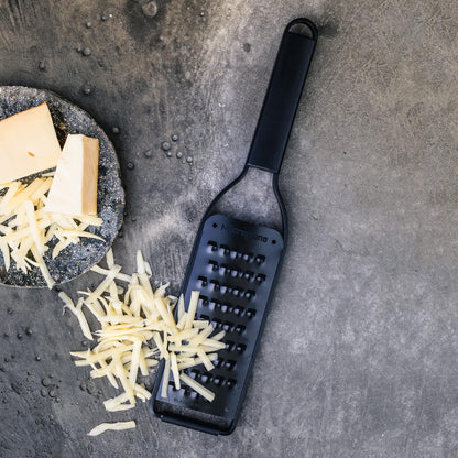 Kitchen Zester Grater with a Stainless-Steel Blade - Made in USA, for citrus, parmesan, ginger, chocolate & nutmeg from the Black Sheep Series
