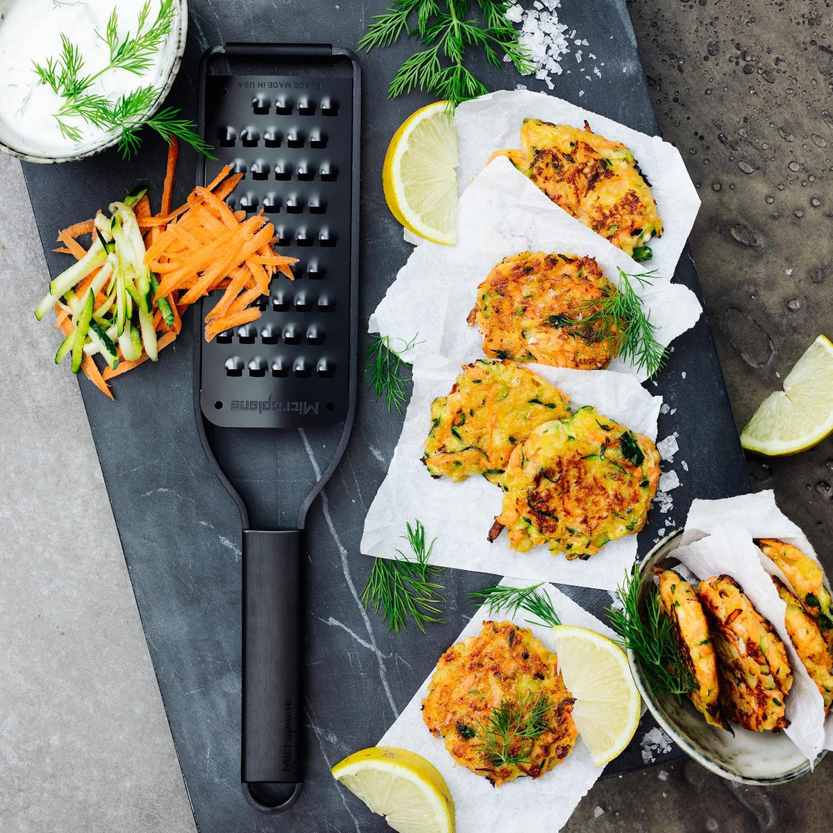 Kitchen Zester Grater with a Stainless-Steel Blade - Made in USA, for citrus, parmesan, ginger, chocolate & nutmeg from the Black Sheep Series