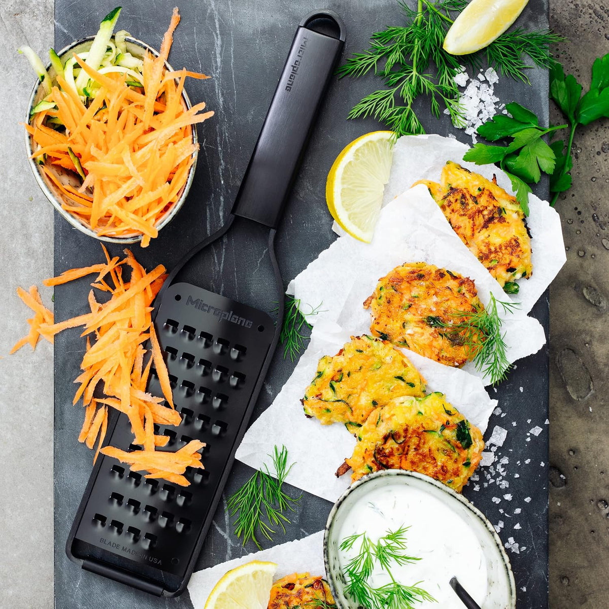 Kitchen Zester Grater with a Stainless-Steel Blade - Made in USA, for citrus, parmesan, ginger, chocolate & nutmeg from the Black Sheep Series