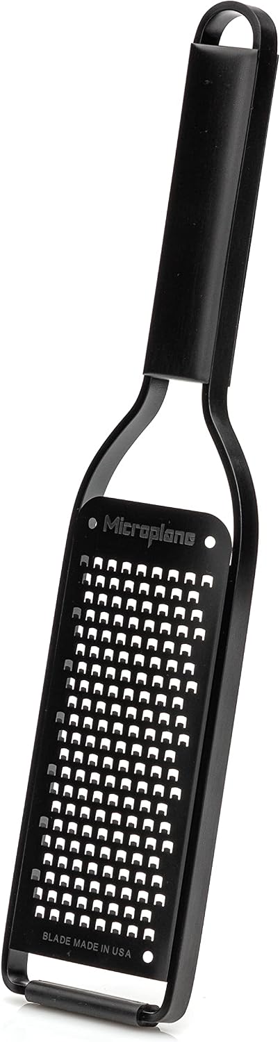 Kitchen Zester Grater with a Stainless-Steel Blade - Made in USA, for citrus, parmesan, ginger, chocolate & nutmeg from the Black Sheep Series