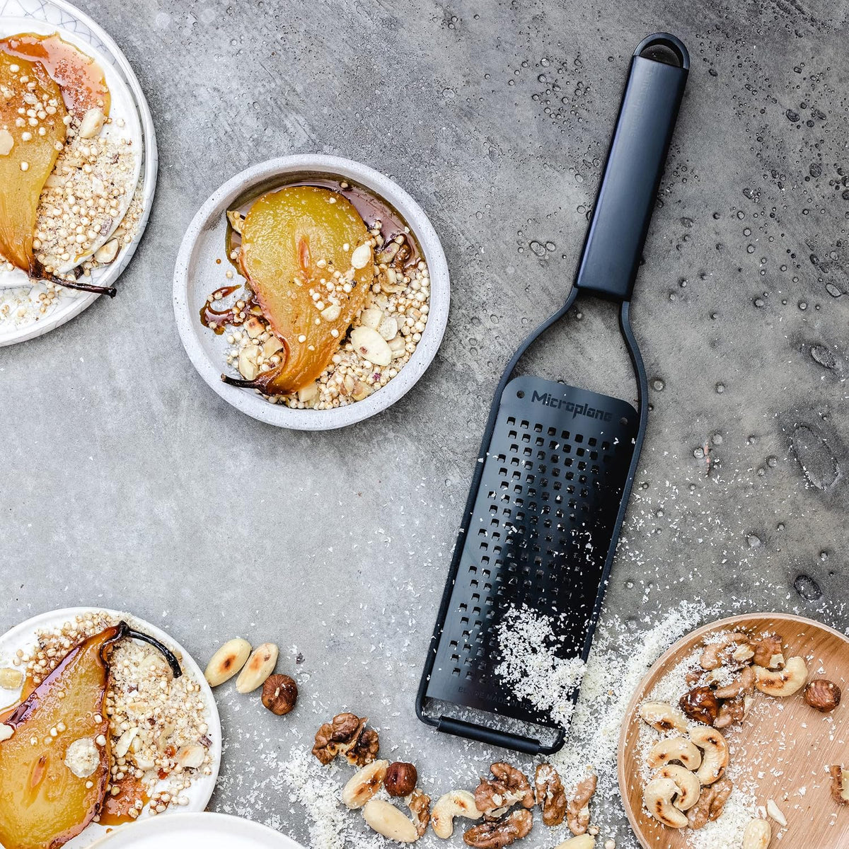 Kitchen Zester Grater with a Stainless-Steel Blade - Made in USA, for citrus, parmesan, ginger, chocolate & nutmeg from the Black Sheep Series