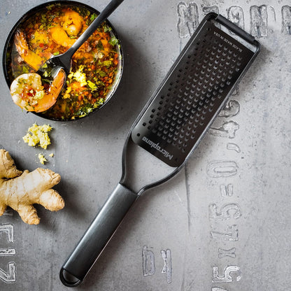 Kitchen Zester Grater with a Stainless-Steel Blade - Made in USA, for citrus, parmesan, ginger, chocolate & nutmeg from the Black Sheep Series