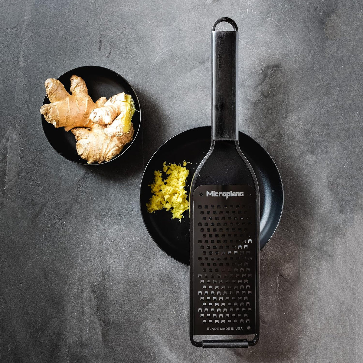 Kitchen Zester Grater with a Stainless-Steel Blade - Made in USA, for citrus, parmesan, ginger, chocolate & nutmeg from the Black Sheep Series