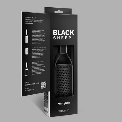 Kitchen Zester Grater with a Stainless-Steel Blade - Made in USA, for citrus, parmesan, ginger, chocolate & nutmeg from the Black Sheep Series
