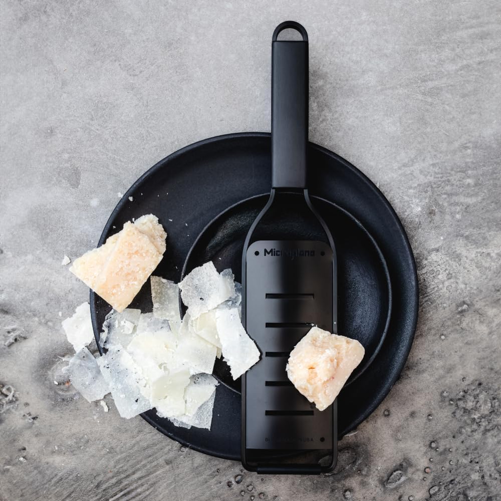 Kitchen Zester Grater with a Stainless-Steel Blade - Made in USA, for citrus, parmesan, ginger, chocolate & nutmeg from the Black Sheep Series