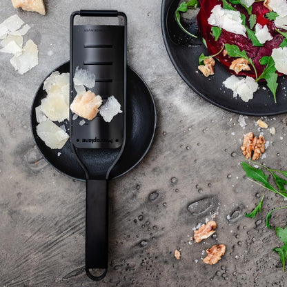 Kitchen Zester Grater with a Stainless-Steel Blade - Made in USA, for citrus, parmesan, ginger, chocolate & nutmeg from the Black Sheep Series