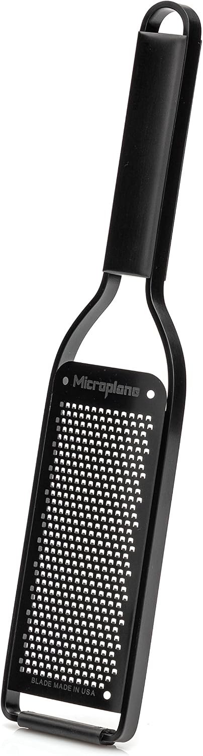 Kitchen Zester Grater with a Stainless-Steel Blade - Made in USA, for citrus, parmesan, ginger, chocolate & nutmeg from the Black Sheep Series