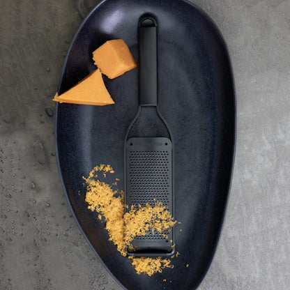 Kitchen Zester Grater with a Stainless-Steel Blade - Made in USA, for citrus, parmesan, ginger, chocolate & nutmeg from the Black Sheep Series