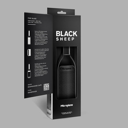 Kitchen Zester Grater with a Stainless-Steel Blade - Made in USA, for citrus, parmesan, ginger, chocolate & nutmeg from the Black Sheep Series