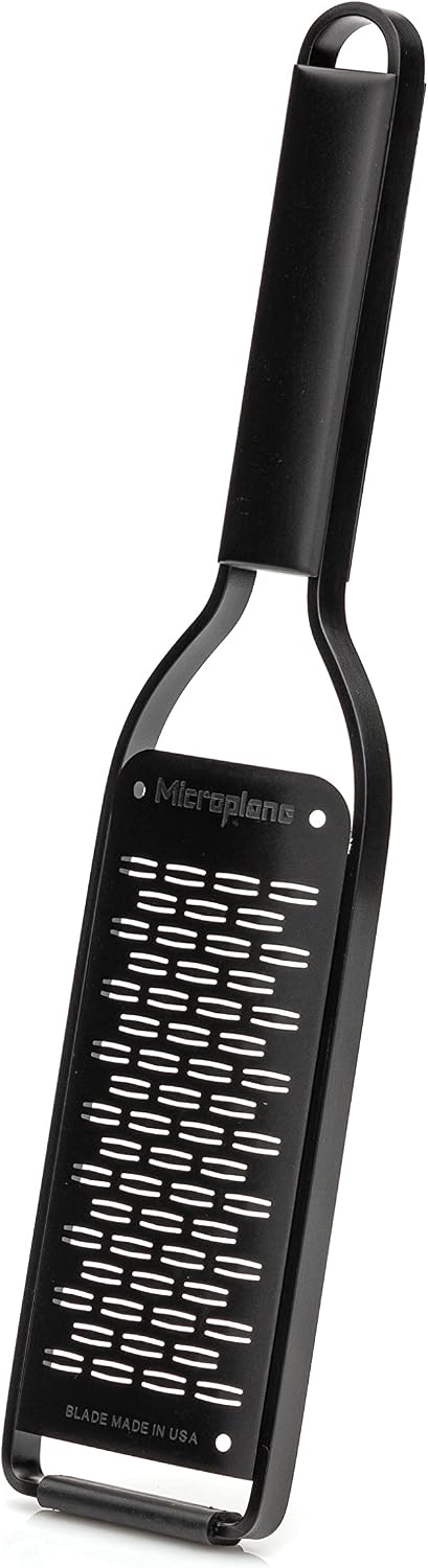 Kitchen Zester Grater with a Stainless-Steel Blade - Made in USA, for citrus, parmesan, ginger, chocolate & nutmeg from the Black Sheep Series