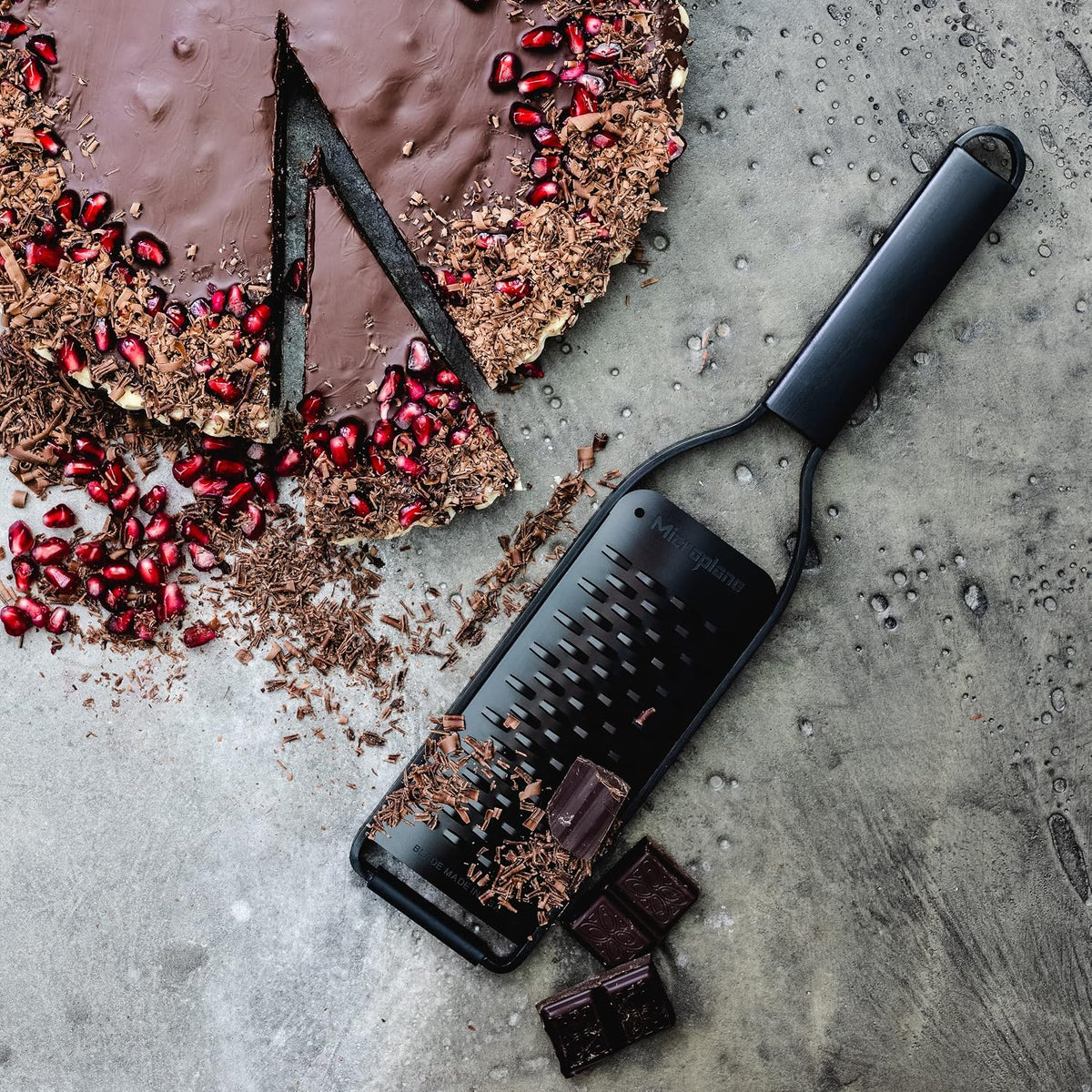 Kitchen Zester Grater with a Stainless-Steel Blade - Made in USA, for citrus, parmesan, ginger, chocolate & nutmeg from the Black Sheep Series