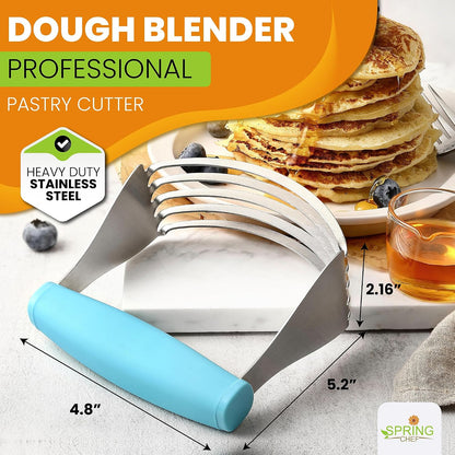 XL Pastry Blender, Durable Dough Blender For Baking - Black