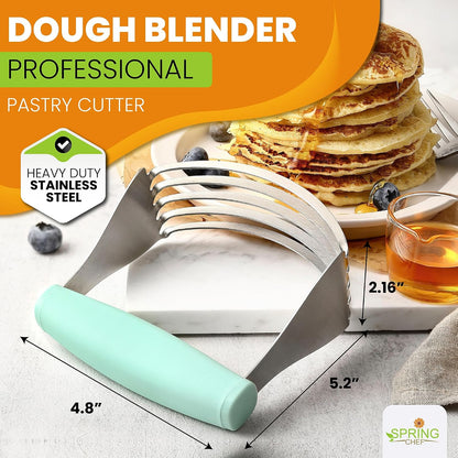 XL Pastry Blender, Durable Dough Blender For Baking - Black