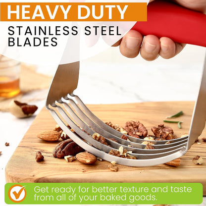 XL Pastry Blender, Durable Dough Blender For Baking - Black