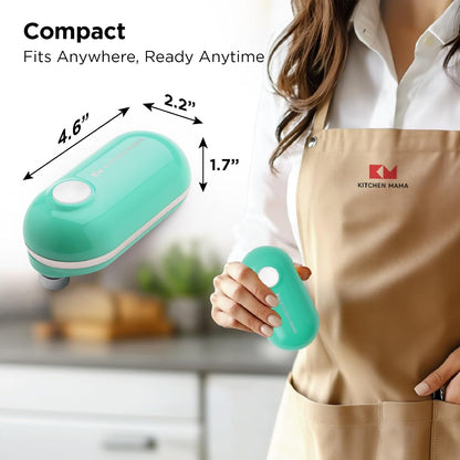 Mini Plus Rechargeable Electric Can Opener, Red | USB-C Charging, Hands-Free Auto Stop, Cordless Smooth Edge, Compact for Seniors with Arthritis, Home and Travel