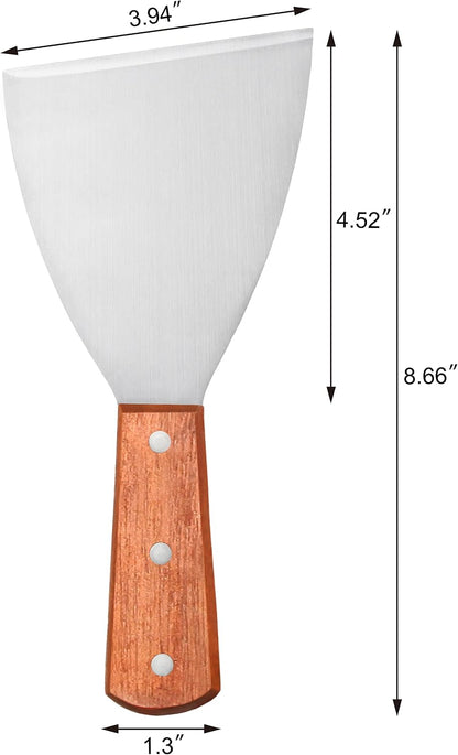 Stainless Steel Slant Edge Grill Scraper