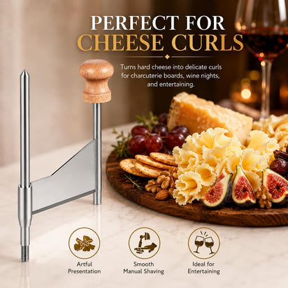Manual Cheese Grater Cutter Handheld Cheese Shaver with Handle Stainless Steel Blade for Cucumbers Carrots Melon and Potato 5.70 X 3.54 X 0.98 in Kitchen Tool