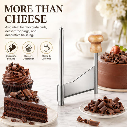 Manual Cheese Grater Cutter Handheld Cheese Shaver with Handle Stainless Steel Blade for Cucumbers Carrots Melon and Potato 5.70 X 3.54 X 0.98 in Kitchen Tool