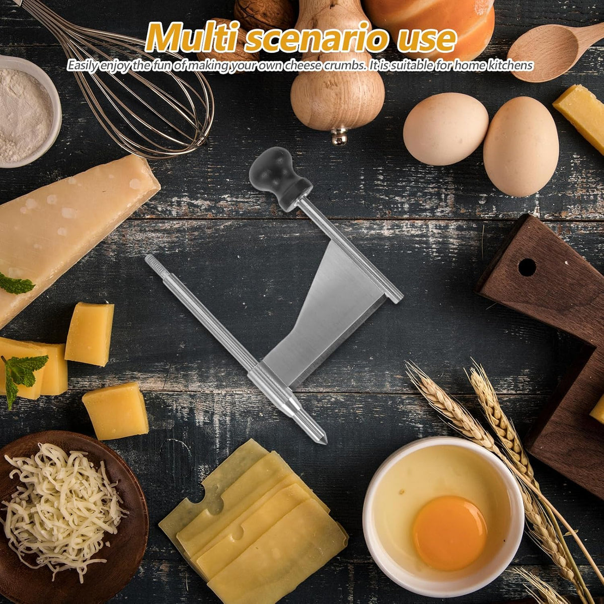 Manual Cheese Grater Cutter Handheld Cheese Shaver with Handle Stainless Steel Blade for Cucumbers Carrots Melon and Potato 5.70 X 3.54 X 0.98 in Kitchen Tool