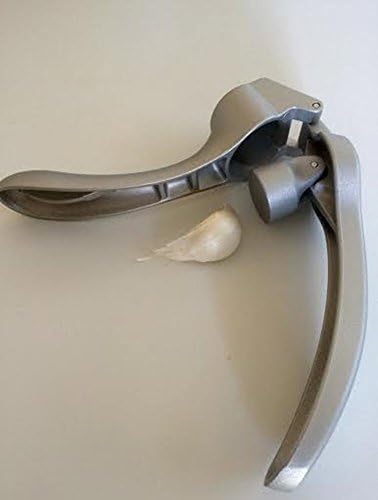 Garlic Press 2575 - Easy Squeeze, Rust Proof, Ergonomic Handle - Professional Garlic Mincer & Ginger Press with Handy Cleaning Brush