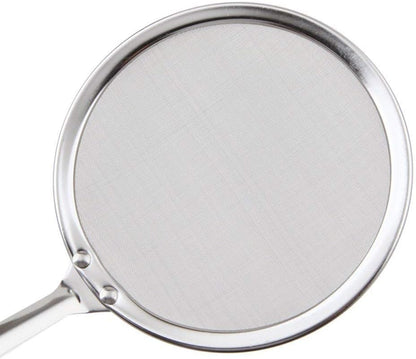 Fine Mesh Strainer, 4 Pack Stainless Steel Skimmer Spoon for Hot Pot Foam and Grease