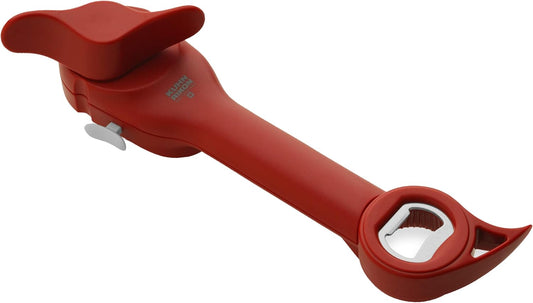 Auto Safety Master Opener for Cans, Bottles and Jars, 9 x 2.75 inches, Red