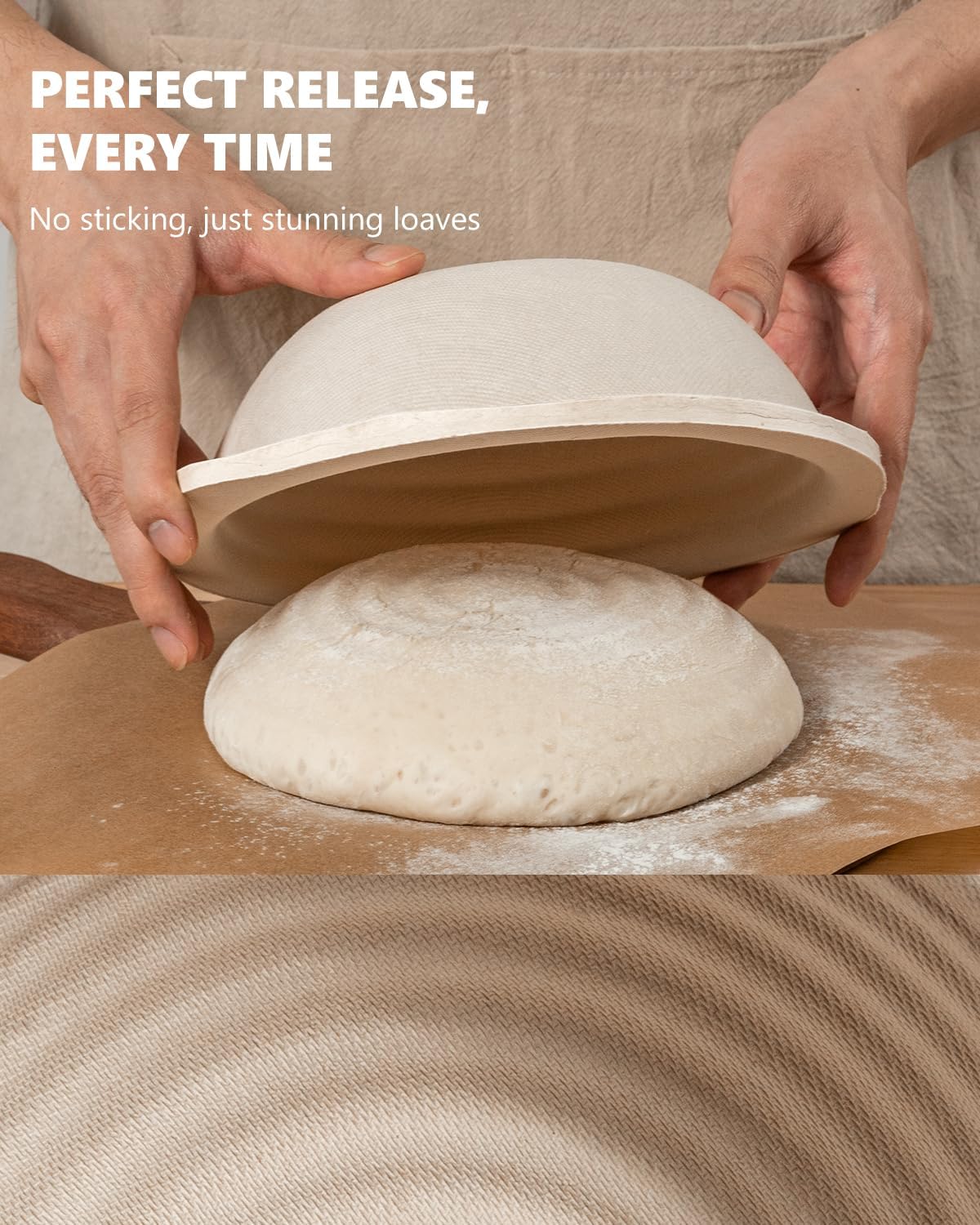 Sourdough Starter Kit with Banneton Bread Proofing Baskets