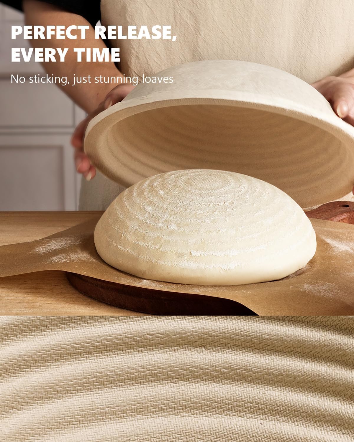 Sourdough Starter Kit with Banneton Bread Proofing Baskets