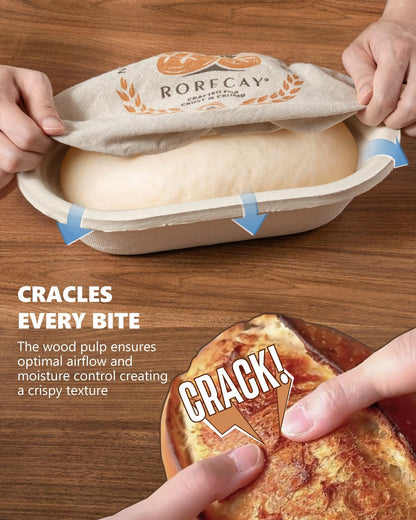 Sourdough Starter Kit with Banneton Bread Proofing Baskets