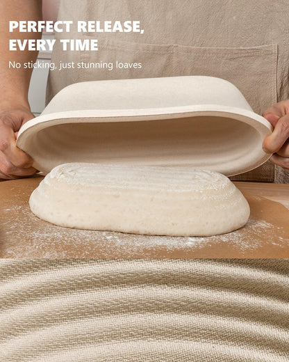 Sourdough Starter Kit with Banneton Bread Proofing Baskets