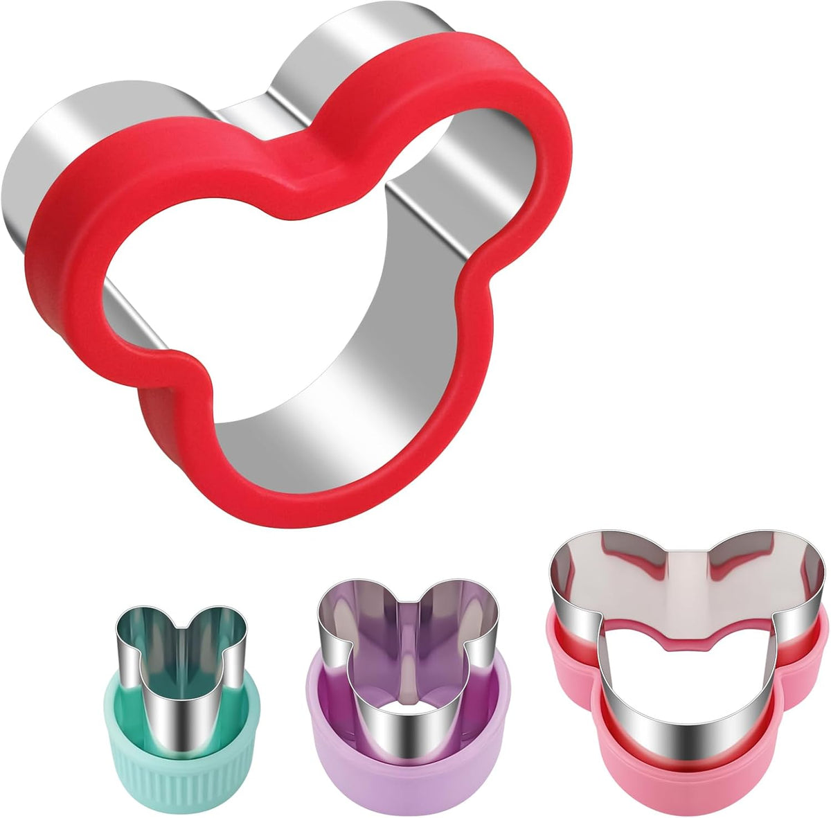 Round Cookie Cutter Set – 4 Different Sizes of Stainless Steel Biscuit Cutters for Baking, Donut, English Muffin, and More