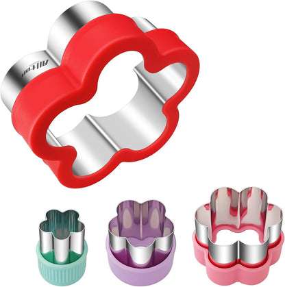 Round Cookie Cutter Set – 4 Different Sizes of Stainless Steel Biscuit Cutters for Baking, Donut, English Muffin, and More