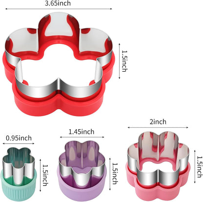 Round Cookie Cutter Set – 4 Different Sizes of Stainless Steel Biscuit Cutters for Baking, Donut, English Muffin, and More