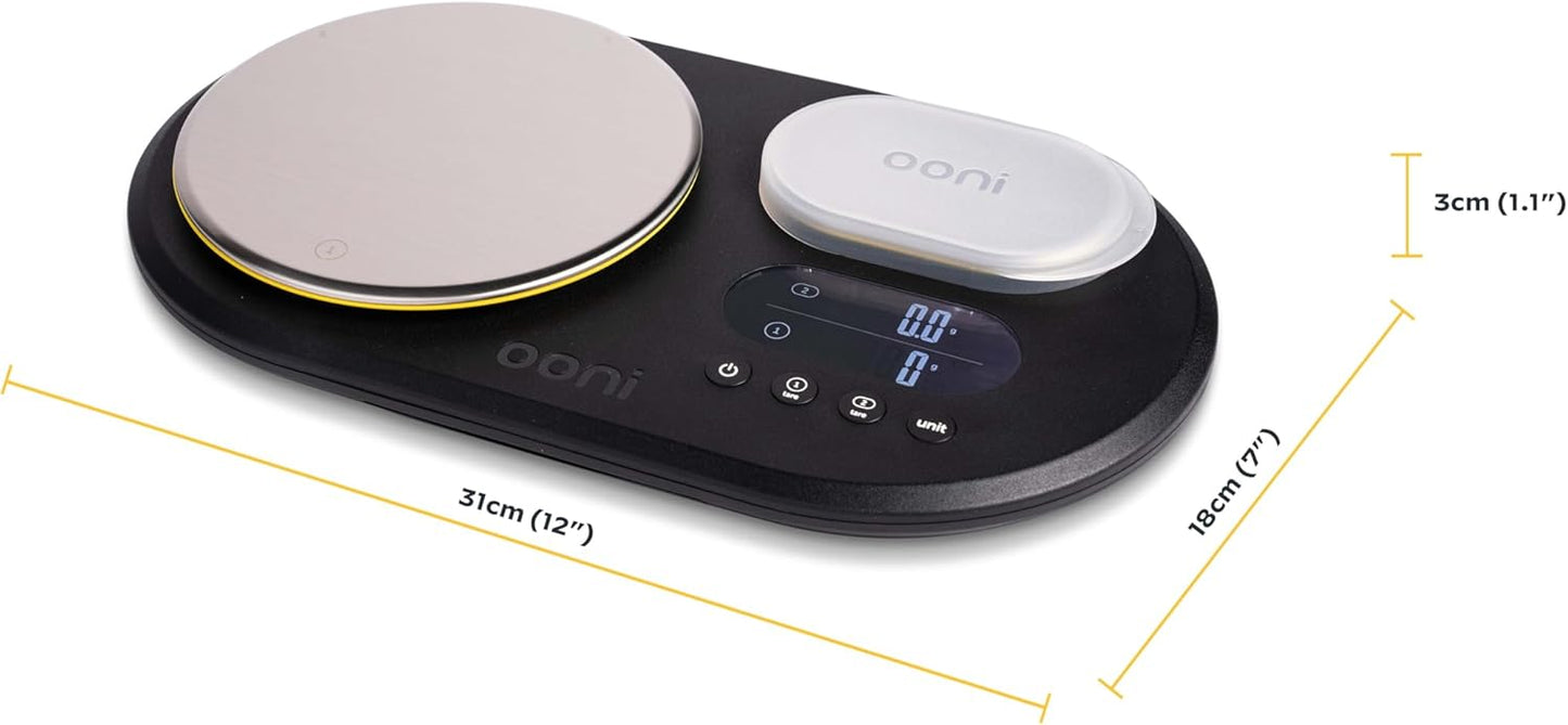 Dual Platform Digital Scales - Digital Baking Cooking Scales - Digital Kitchen Food Scales - LCD Display with Batteries - Pizza Oven Accessories