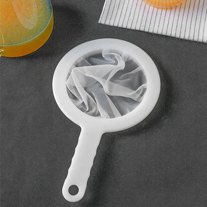 2 Pack 200‑Mesh Fine Nylon Mesh Strainers with Handle