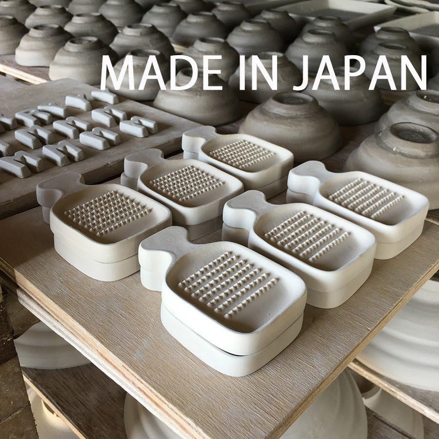 Made in Japan Wasabi Ginger Grater Set of 2 (Minoyaki Brown)