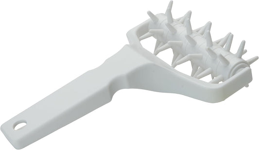 5" White Dough Plastic Roller Docker