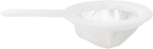 200 Mesh Food Filter Strainer, Reusable Fine Mesh Strainer, Nylon Mesh Sieve Plastic food strainer with Handle, Ideal for Filtering Coffee, Juice, Oils, Soy Milk