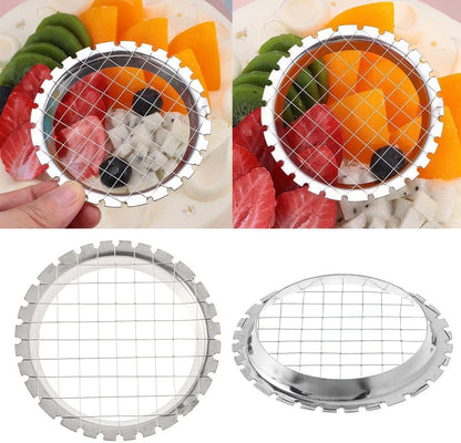 1PCS Stainless Steel Food Cutter - Egg Slicer, Fruit Cube Cutter, Salad and Tomato Slicer for Hard Boiled Eggs and Potatoes