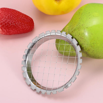 1PCS Stainless Steel Food Cutter - Egg Slicer, Fruit Cube Cutter, Salad and Tomato Slicer for Hard Boiled Eggs and Potatoes