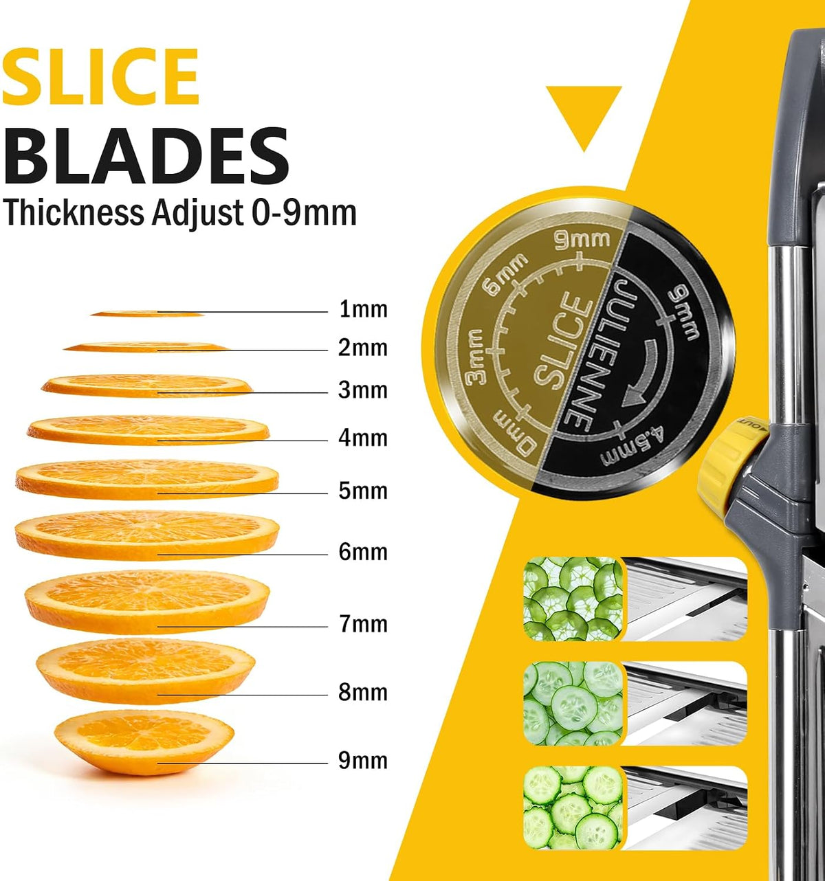 Mandoline Slicer for Kitchen,Adjustable Mandoline Food Slicer