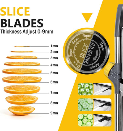 Mandoline Slicer for Kitchen,Adjustable Mandoline Food Slicer