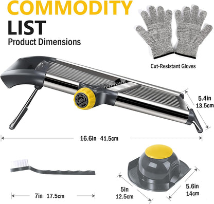 Mandoline Slicer for Kitchen,Adjustable Mandoline Food Slicer