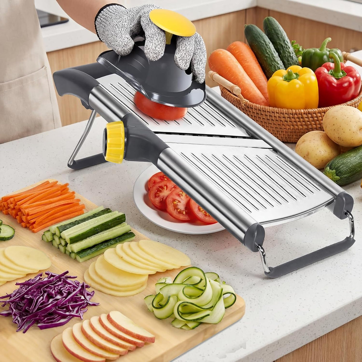 Mandoline Slicer for Kitchen,Adjustable Mandoline Food Slicer